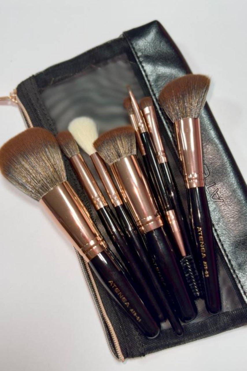 KIT DE BROCHAS MINI GLAM ROSE ATENEA