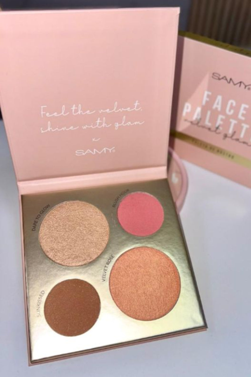 PALETA PARA ROSTRO VELVET GLAM SAMY