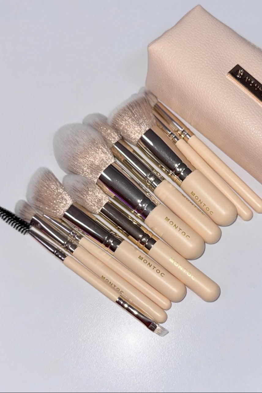 KIT DE BROCHAS VIAJERO MONTOC COLOR BEIGE