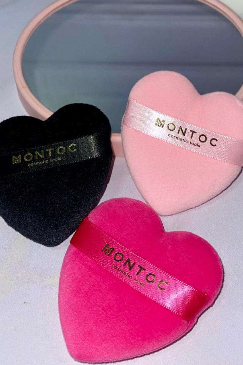 POMO DE TERCIOPELO MONTOC EN FORMA DE CORAZON