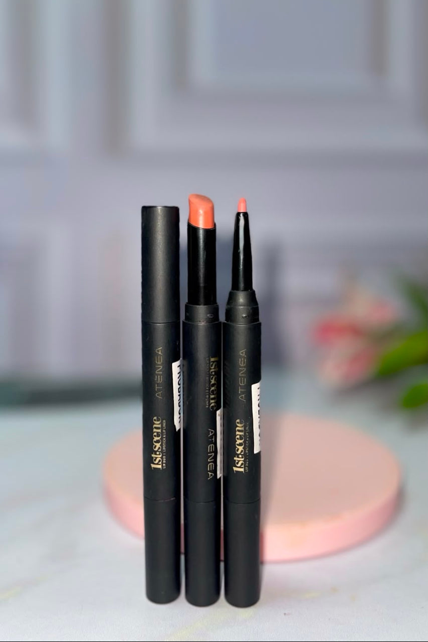 LABIAL Y LAPIZ DELINEADOR ATENEA 2 EN 1