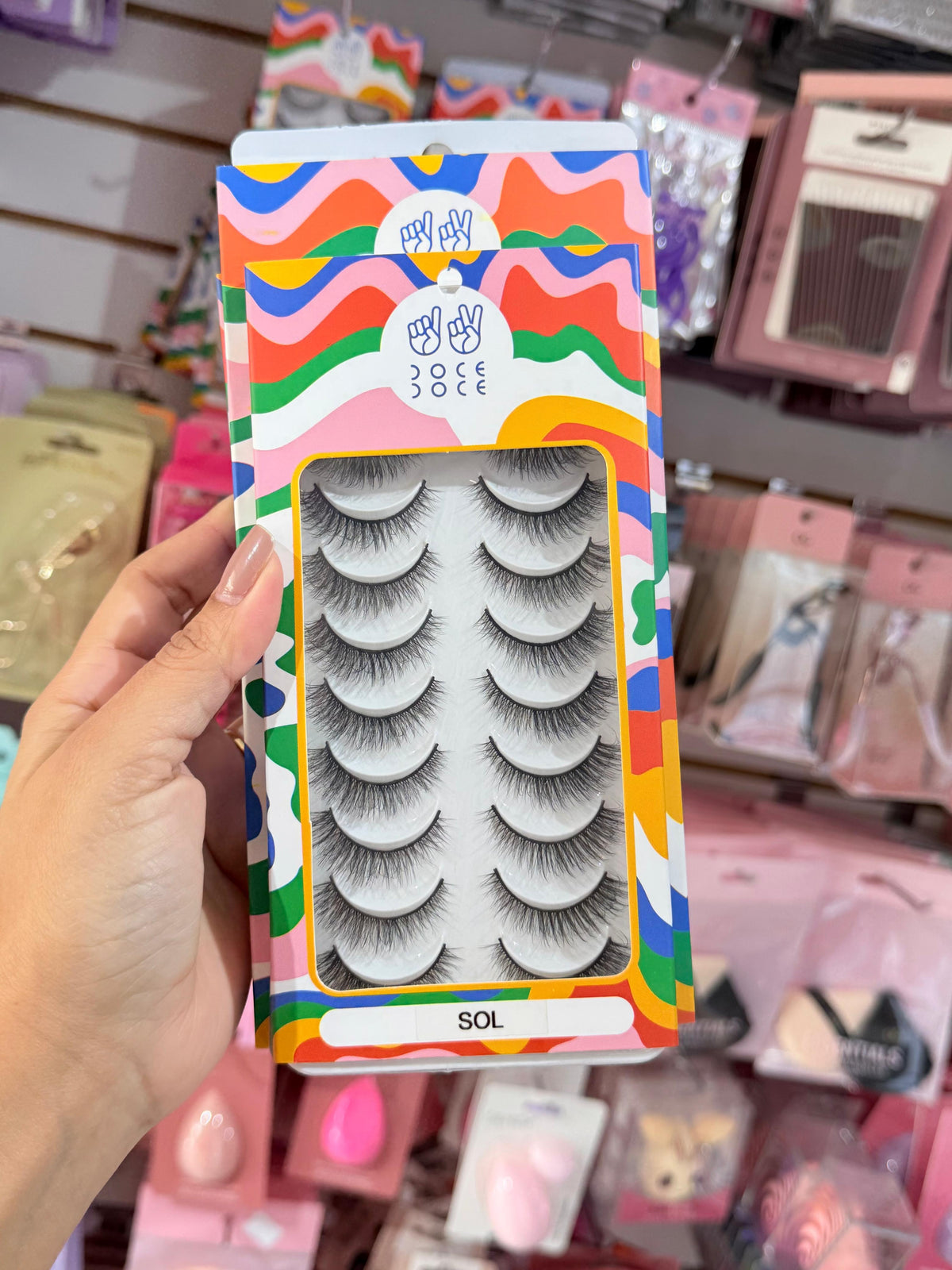 SET DE PESTAÑAS DOCE DOCE X 10 PARES